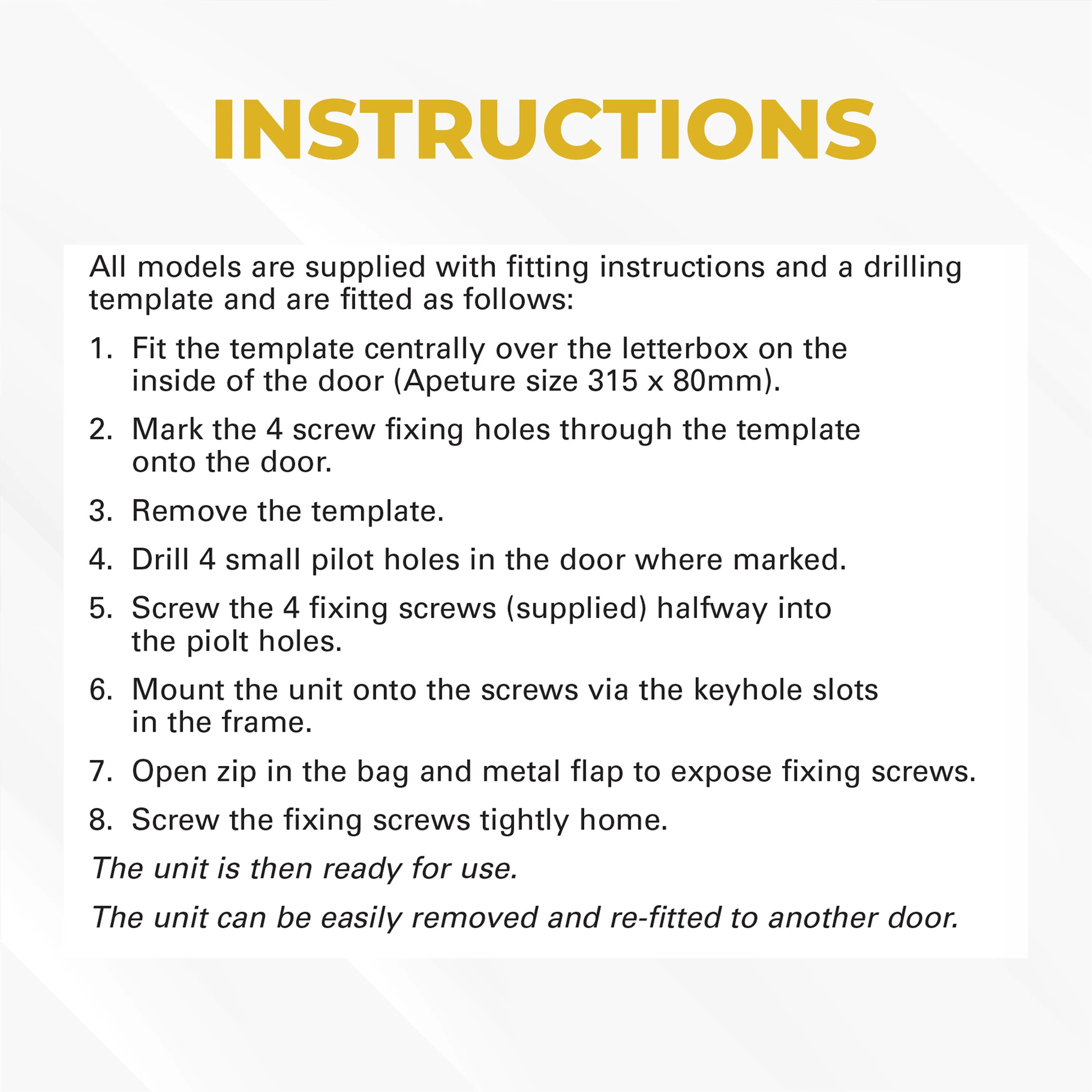 Fire Proof Retardant Letterbox Bag. Internal Letter Box Security Cover – uPVC & Composite Doors - Image 6