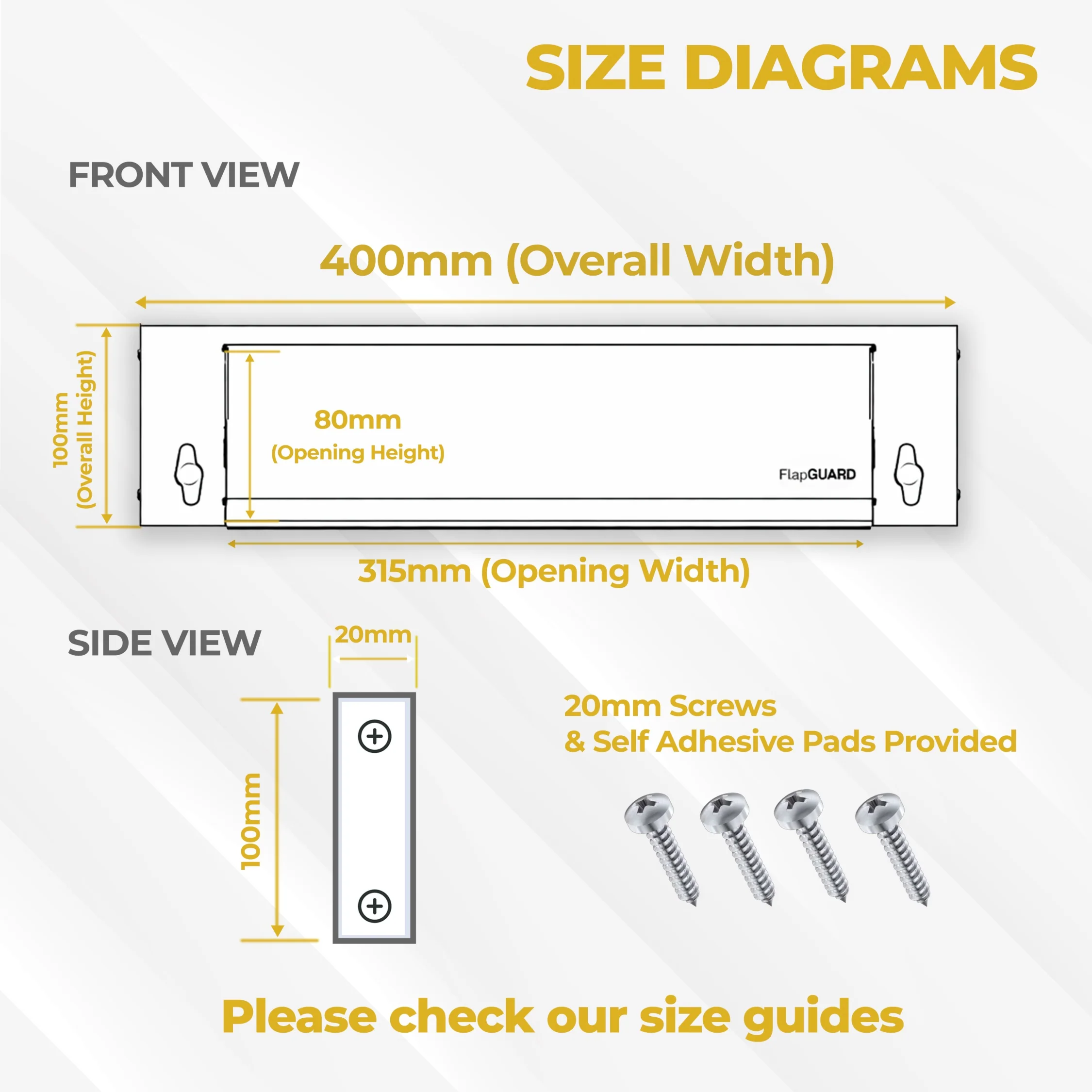 FlapGUARD Lockable Letterbox Security Cover — Anti-Arson & Anti-Fishing Letter Plate Guard - Image 3