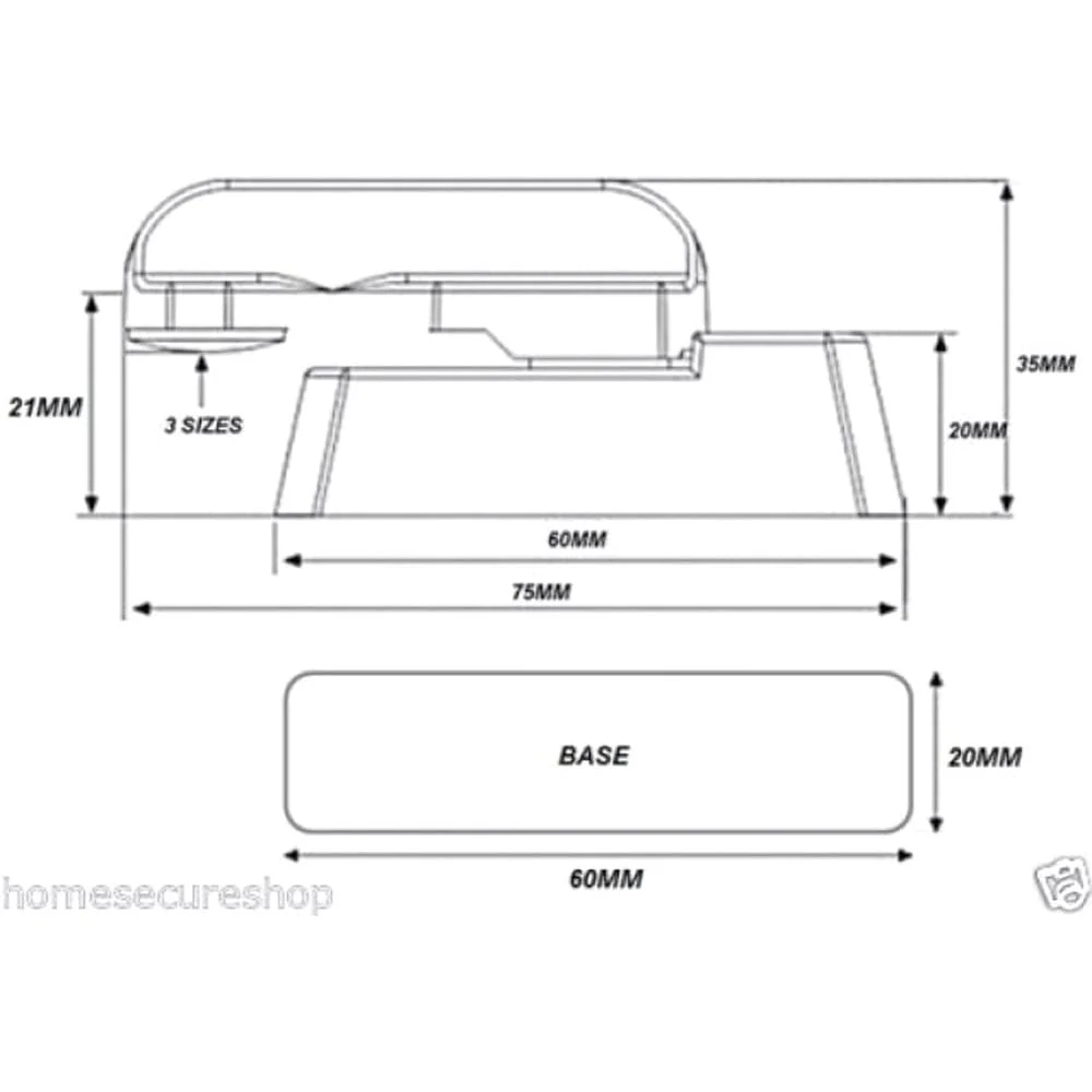 Key Lockable Sash Jammer - Extra Security Locks for uPVC Window & Doors - White or Brown - Image 3