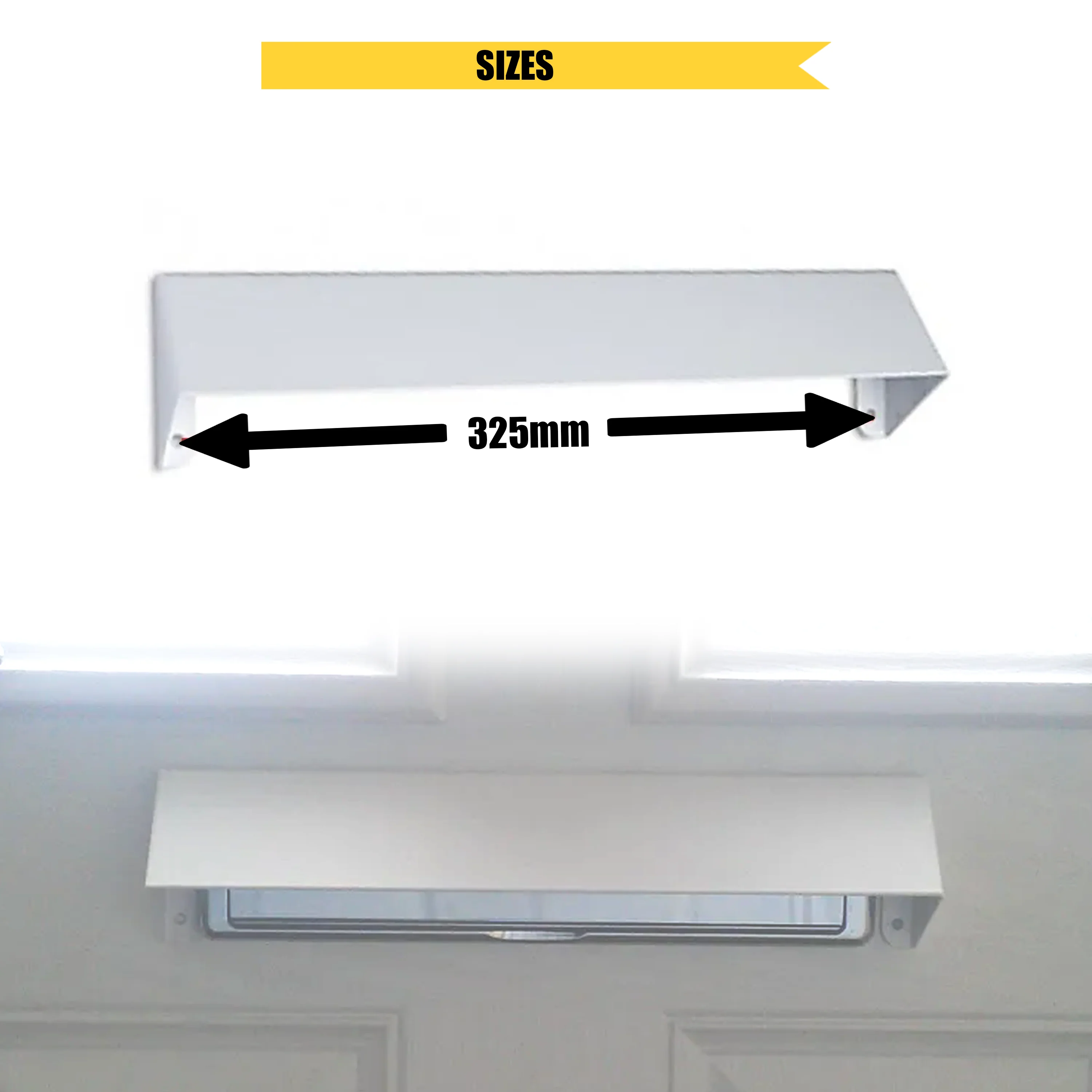 Letterbox Cowl Visor Guard Extra Security Cover - White – uPVC & Composite Doors - Image 4